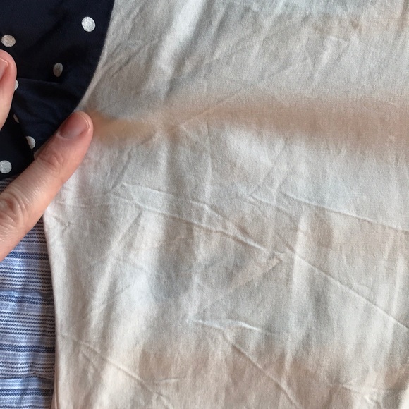 VINTAGE Floral Polka Dot Button Down T Shirt Boho - Picture 7 of 8